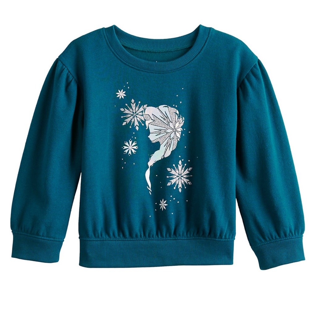 NWT Disney’s Frozen Elsa Toddler Girl Fleece Sweatshirt by Jumping Beans